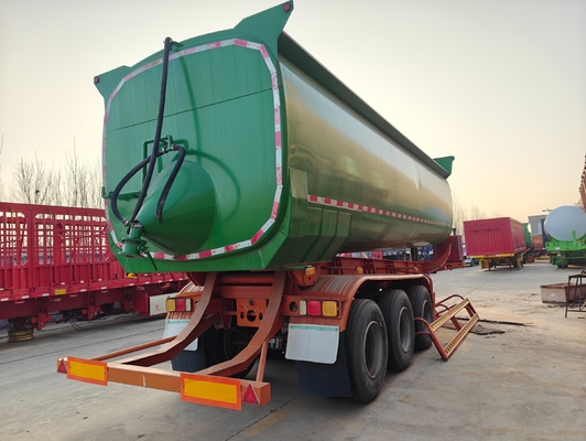 40FT πίσω γύρισμα γύρισμα Semi Truck Dump Semi Truck ρυμουλκούμενα σε 9300 * 2500 * 3400mm Μέγεθος