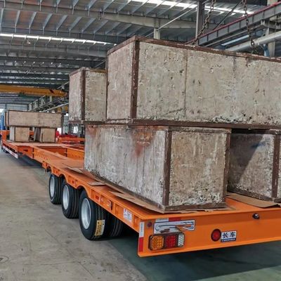 3 άξονες βήμα πτώση κατάστρωμα χαμηλό κρεβάτι χαμηλό κρεβάτι φορτηγό ημιπροκατασκευή για μεταφορά μεγάλων αποστάσεων