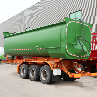 Jost 2&quot; Kingpin Tri Axle 40cbm Tipper/Dump Truck Semi Trailer για Αφρικανούς πελάτες