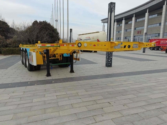 Πιστοποιημένο 40FT ISO Straight Skeleton Truck Semi-Trailers για παράδοση ελαφρών εμπορευματοκιβωτίων