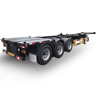 2/3 Άξονες 40FT Σκελετό Semi Trailer για τη μεταφορά εμπορευματοκιβωτίων Προσαρμοσμένο αίτημα