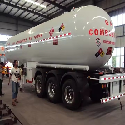 Ατσάλινο LPG προπανικό αποθήκευση αερίου κινητό δεξαμενόπλοιο ημιπροκατασκευή με πίεση σχεδιασμού 1,61MPa