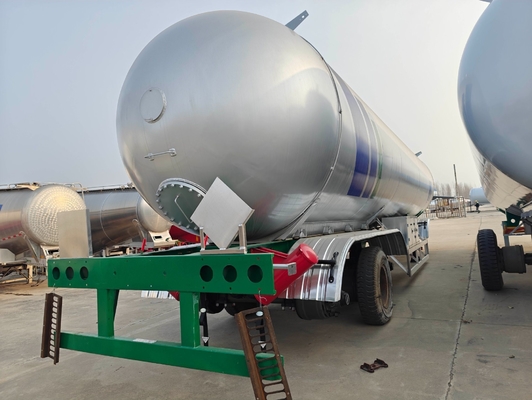 3άξονα 13ton Gas Fuel Oil Semi-Terrailer για την Τανζανία Χρησιμοποιούμενο δεξαμενόπλοιο δεξαμενόπλοιου