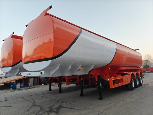 33000L 40000L Litrestri Άξονες Υγρά δεξαμενή καυσίμου πετρελαίου Τανκίρο ημιπροκατασκευή με 1820mm πέλμα