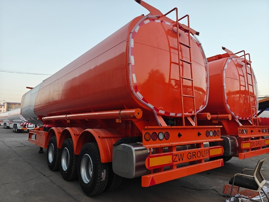 33000L 40000L Litrestri Άξονες Υγρά δεξαμενή καυσίμου πετρελαίου Τανκίρο ημιπροκατασκευή με 1820mm πέλμα