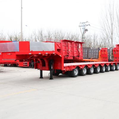 40t 50t 60t 100t Gooseneck Lowboy χαμηλό κρεβάτι Semi-trailer Διαστάσεις χαμηλό κρεβάτι Truck trailer