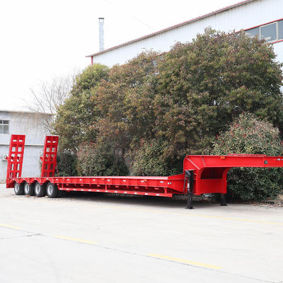 BPW/Fuwa Lowboy Truck Semi-Trailer 60 80 100 τόνων με πολύπλευρους άξονες υψηλής αντοχής