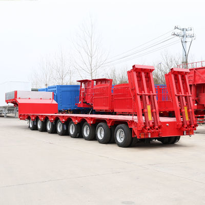 BPW/Fuwa Lowboy Truck Semi-Trailer 60 80 100 τόνων με πολύπλευρους άξονες υψηλής αντοχής