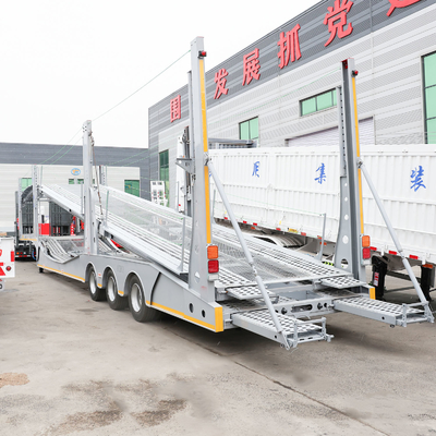3 άξονες 60 τόνων 80 τόνων Excavator Transport Lowbed Low Bed Semi Truck Trailer
