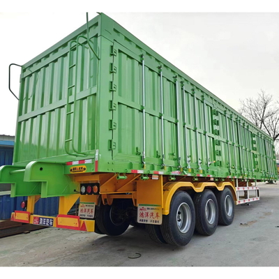 2&quot; ή 3&quot; Kingpin High Fence Semi-Trailer με 3 άξονες και τοίχο πλευρικών τοίχων του φράχτη