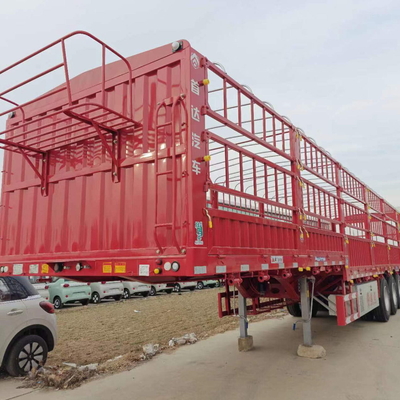 13000*2500*3250mm Top Stake Fence Cargo Livestock Semi-Trailer με γουσκόνεκ ανθεκτικό