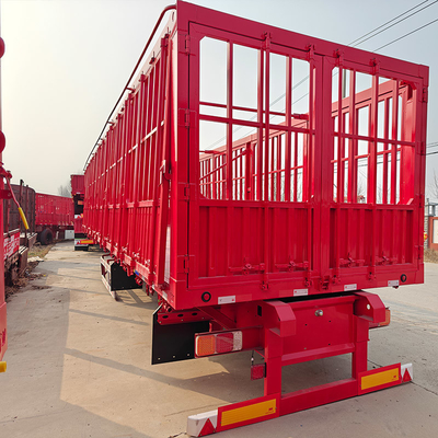 2&quot; ή 3&quot; Kingpin Fence Stake Bulk Cargo Semi Trailer Dumping Truck με ελαστικά διπλού νομίσματος